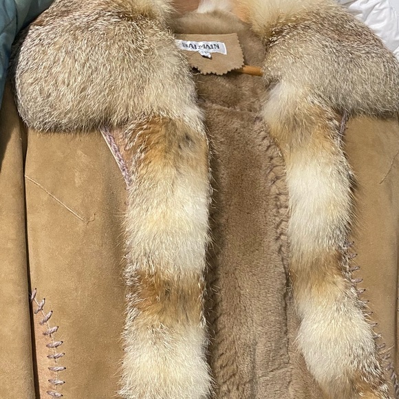 Shearling Lined Coat with Fur Trim - Picture 13 of 13